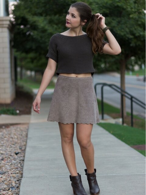 suede skirt