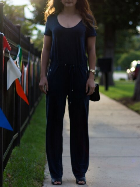 blue romper